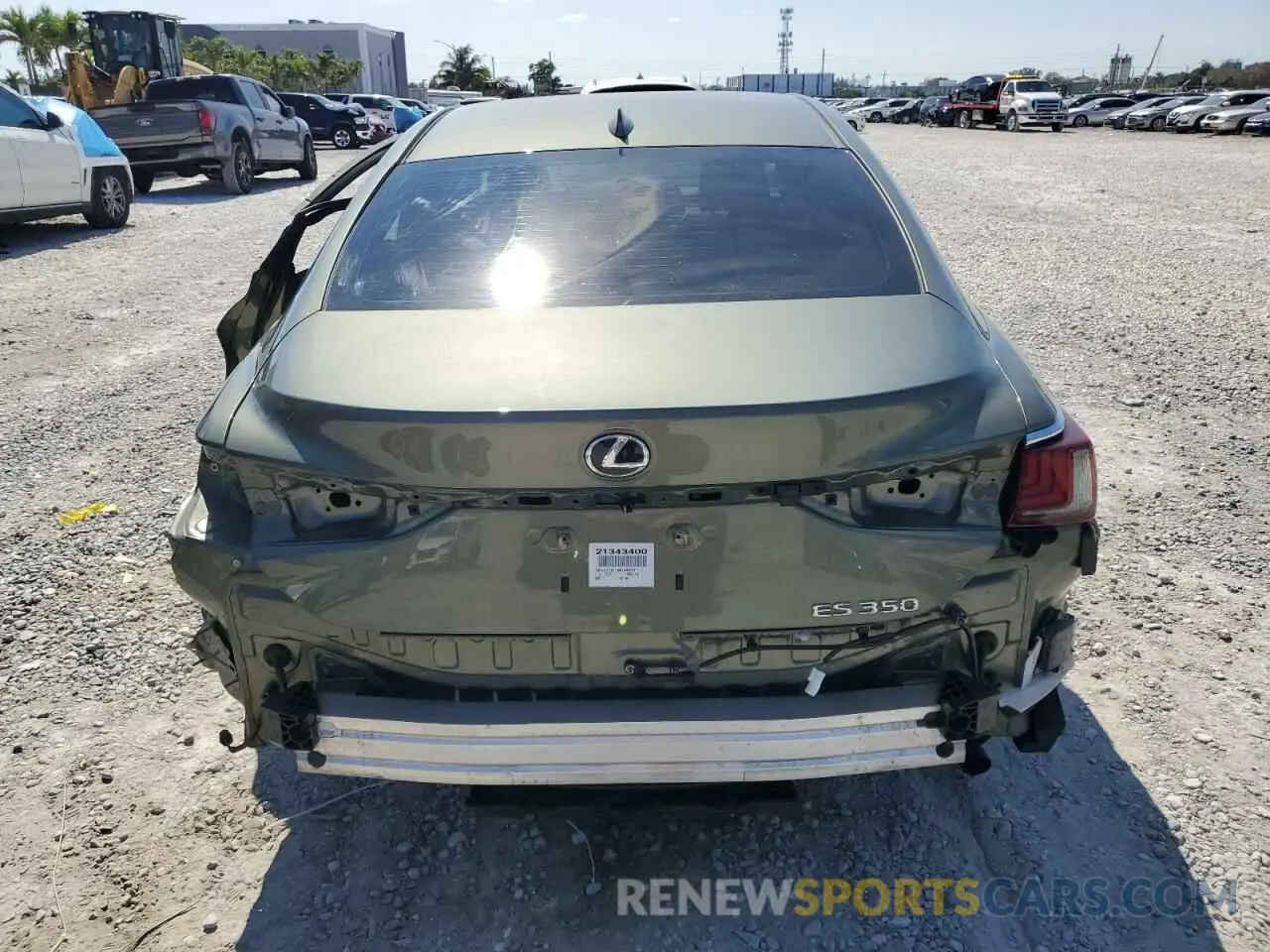6 Photograph of a damaged car 58ADZ1B15MU095077 LEXUS ES350 2021