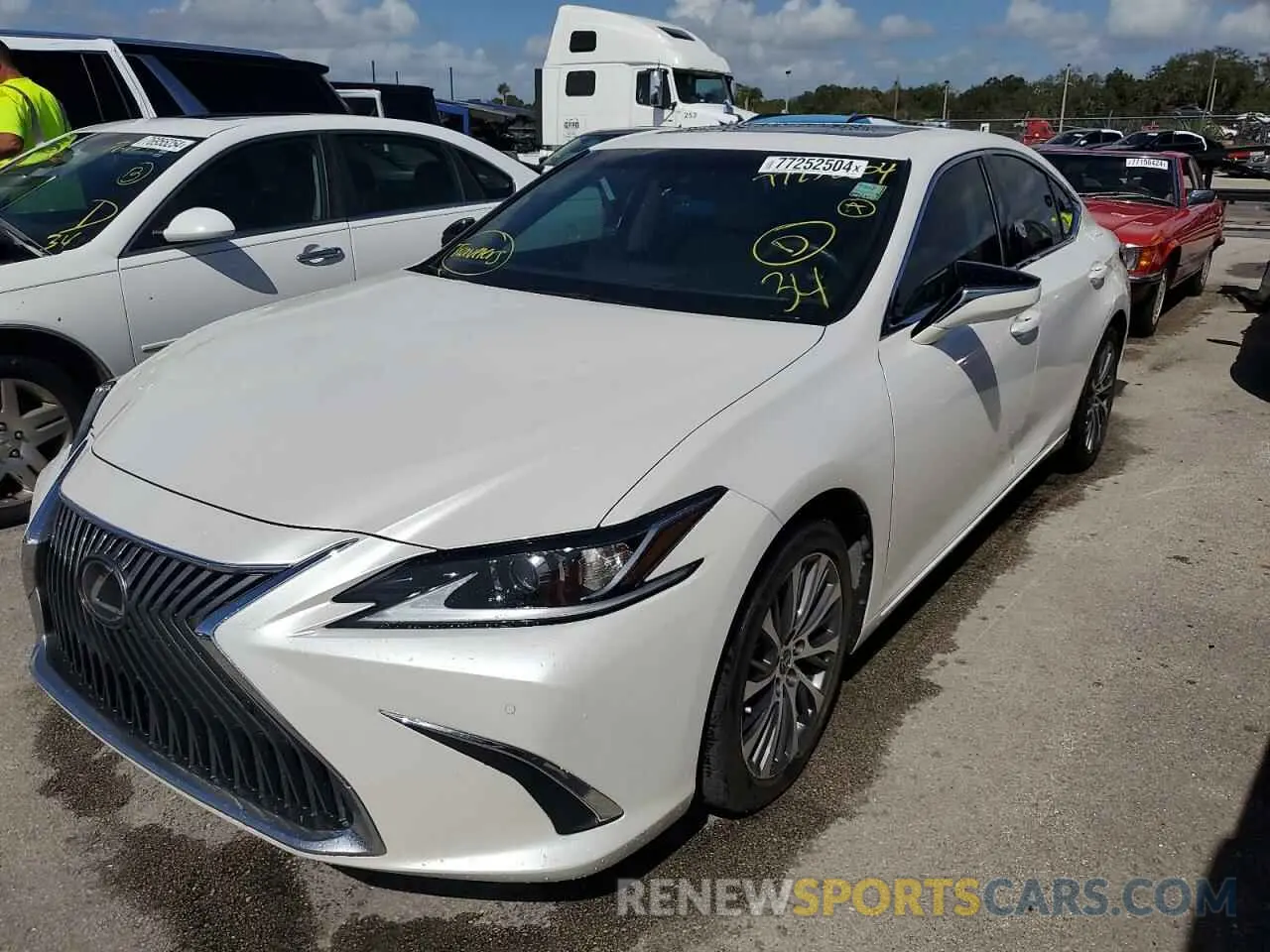 1 Photograph of a damaged car 58ADZ1B15MU107700 LEXUS ES350 2021
