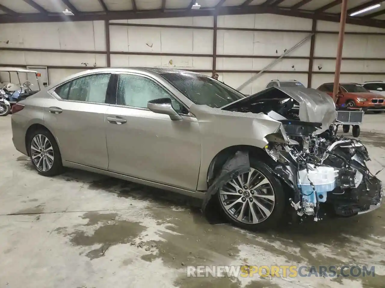 4 Photograph of a damaged car 58ADZ1B16MU093340 LEXUS ES350 2021