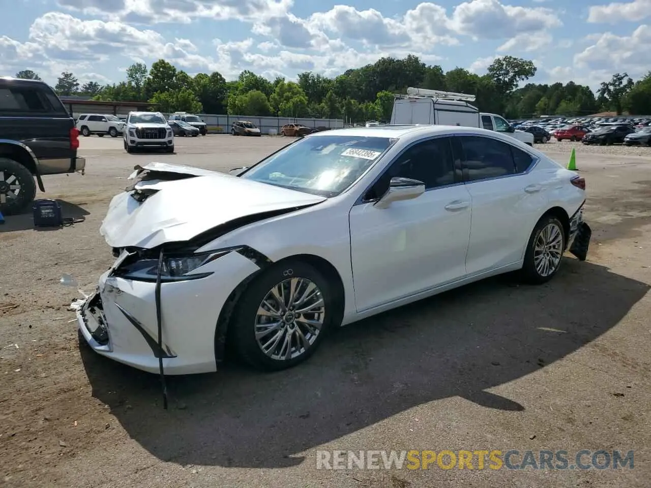 1 Photograph of a damaged car 58ADZ1B16MU098179 LEXUS ES350 2021