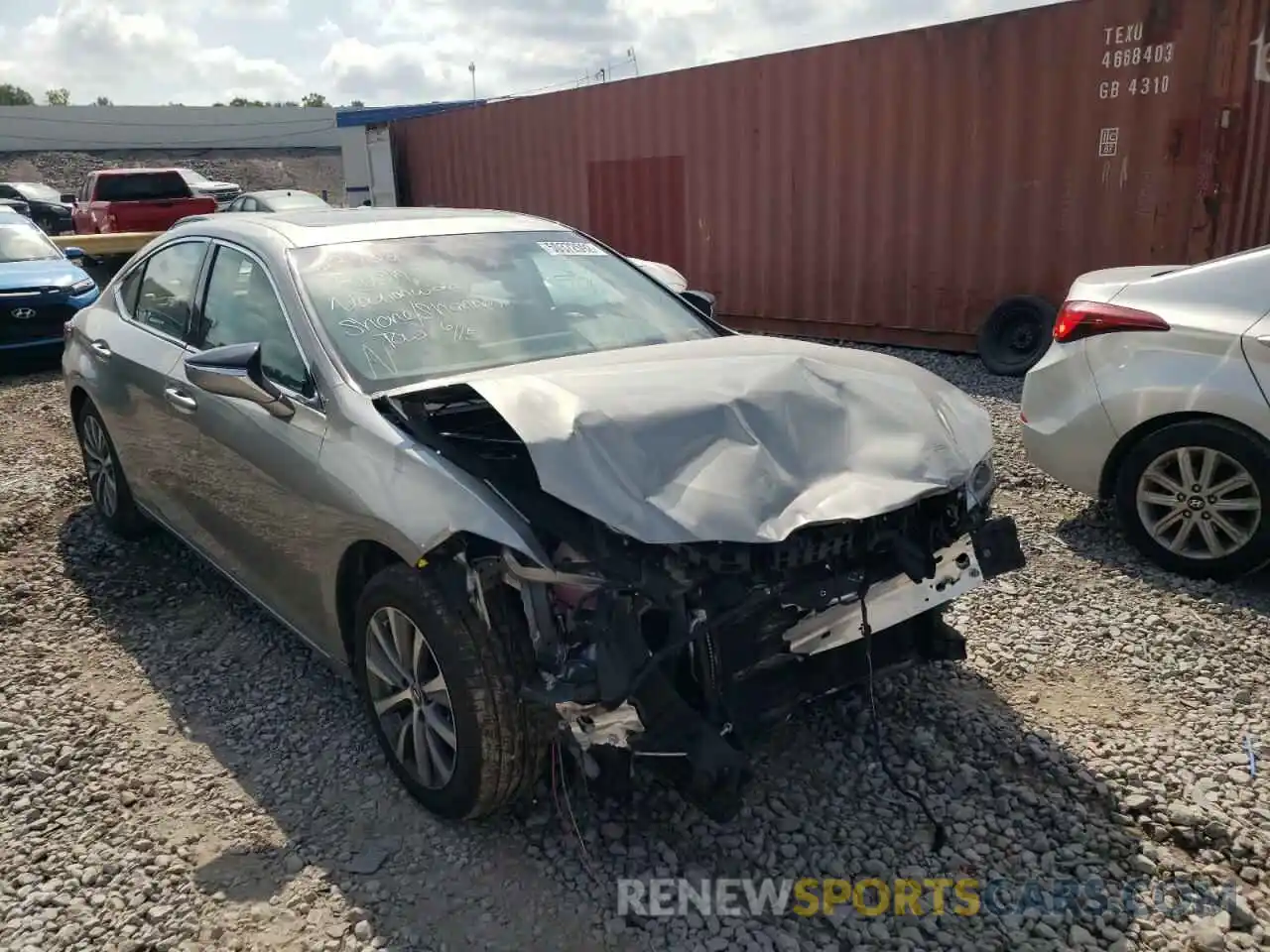 1 Photograph of a damaged car 58ADZ1B16MU107544 LEXUS ES350 2021