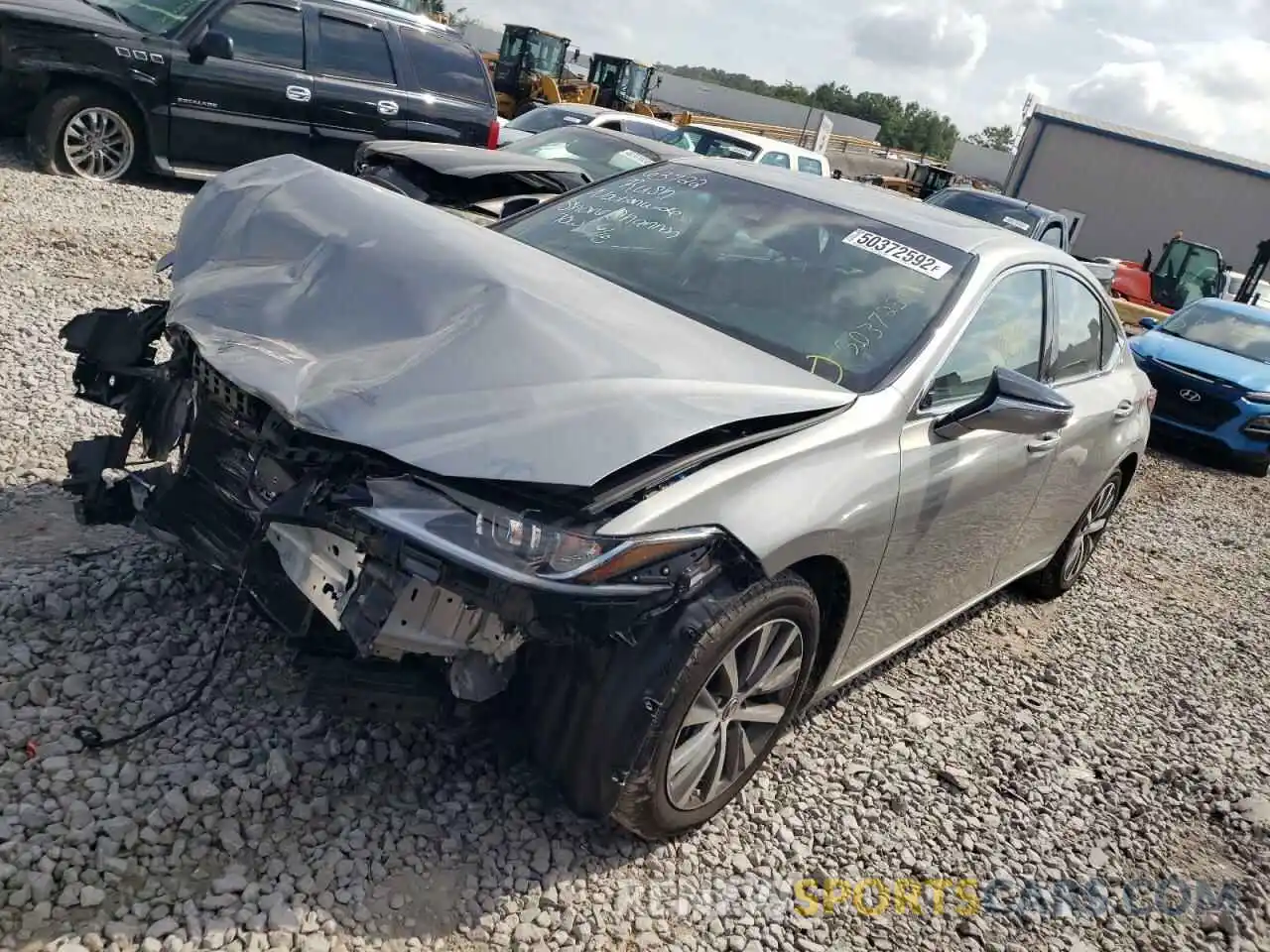 2 Photograph of a damaged car 58ADZ1B16MU107544 LEXUS ES350 2021