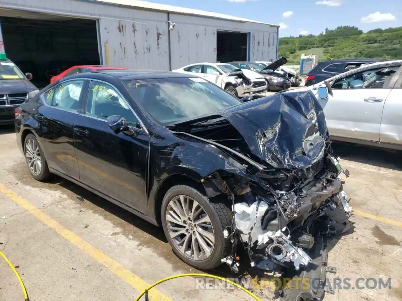 1 Photograph of a damaged car 58ADZ1B18MU100448 LEXUS ES350 2021