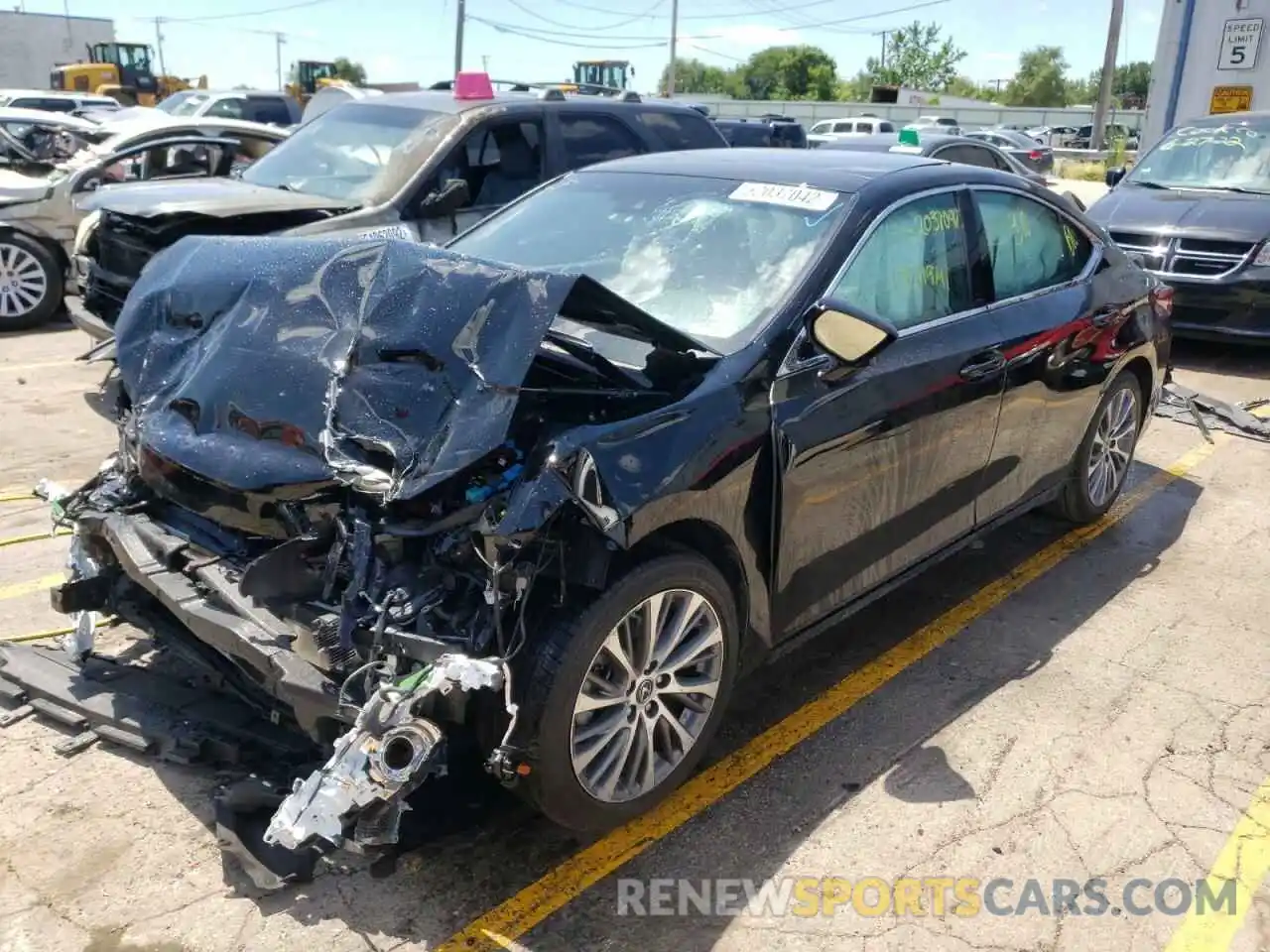 2 Photograph of a damaged car 58ADZ1B18MU100448 LEXUS ES350 2021