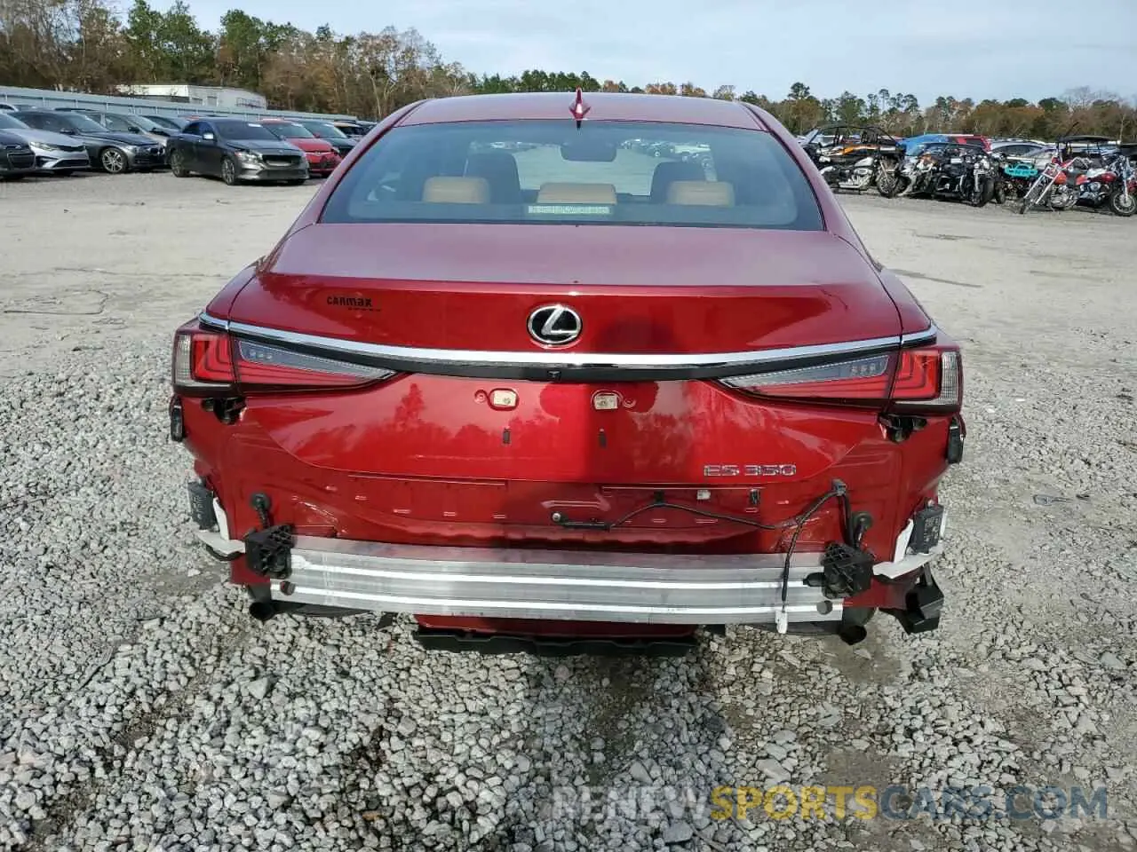 6 Photograph of a damaged car 58ADZ1B19MU107702 LEXUS ES350 2021