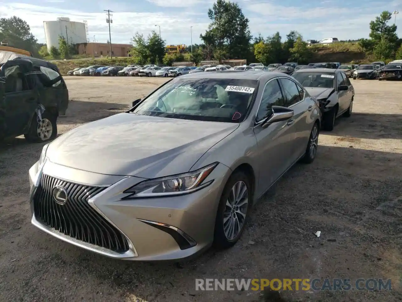 2 Photograph of a damaged car 58ADZ1B19MU107957 LEXUS ES350 2021