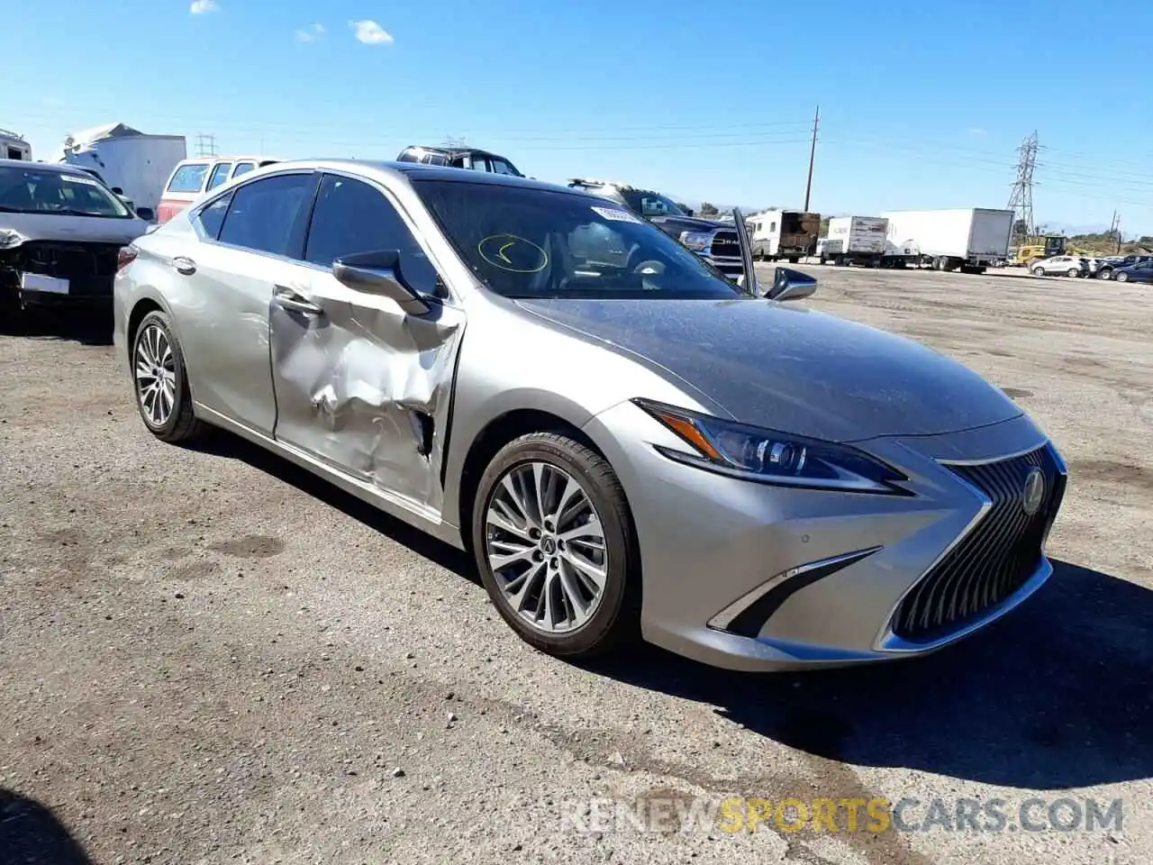 1 Photograph of a damaged car 58ADZ1B1XMU094121 LEXUS ES350 2021