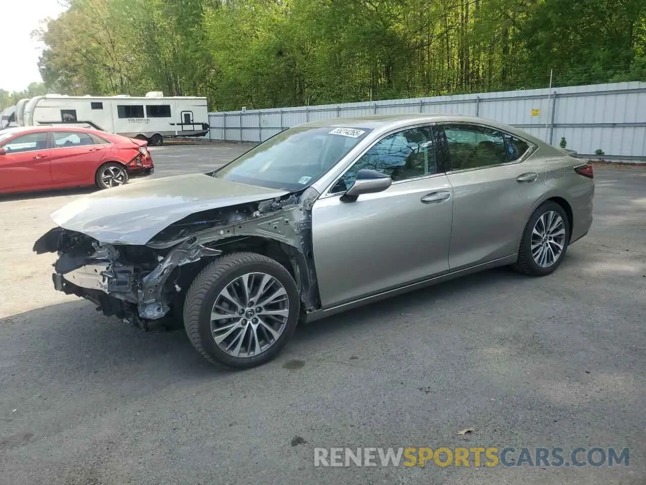 1 Photograph of a damaged car 58ADZ1B1XMU095088 LEXUS ES350 2021