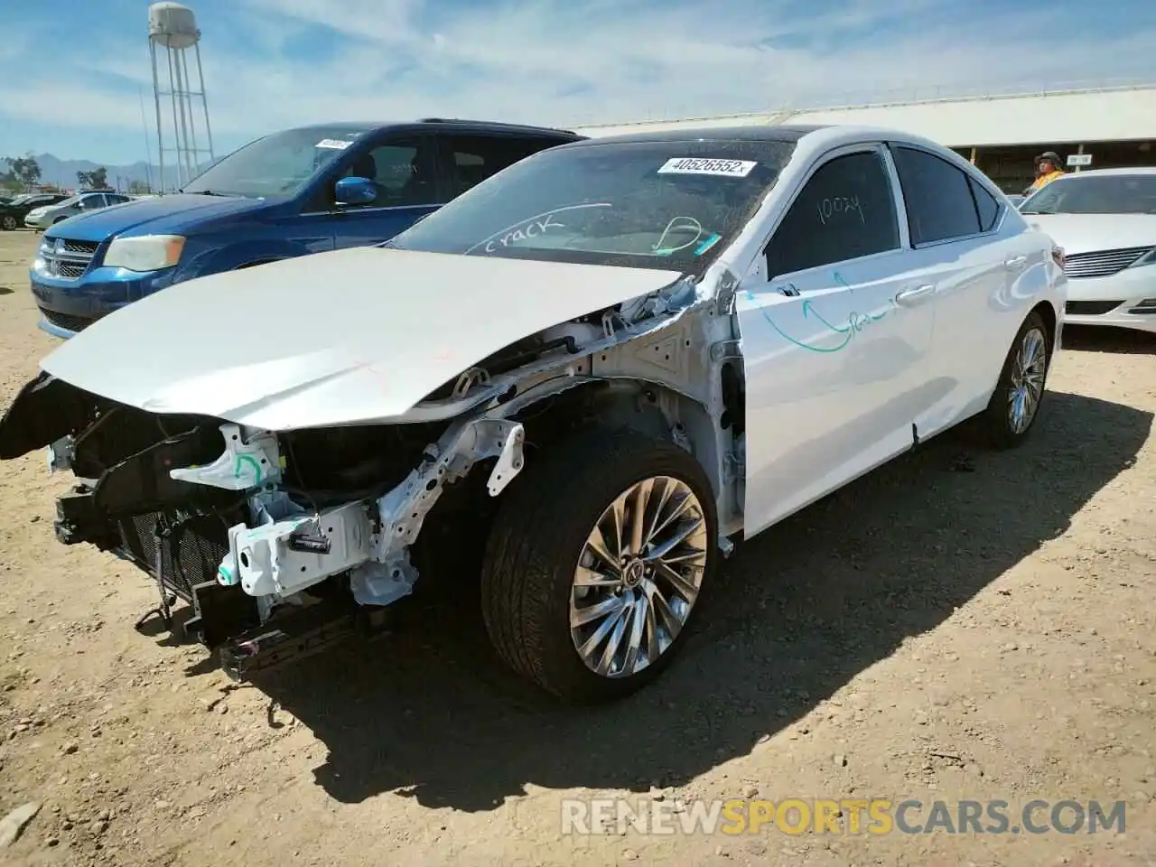 2 Photograph of a damaged car 58AEZ1B17MU106276 LEXUS ES350 2021