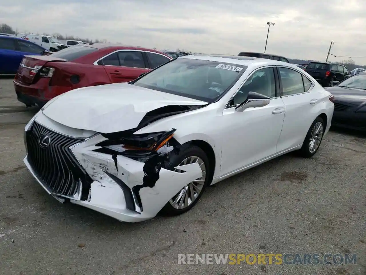 2 Photograph of a damaged car 58AFZ1B13MU103864 LEXUS ES350 2021