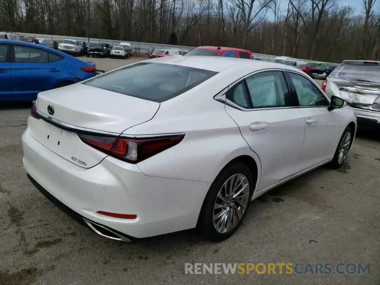 4 Photograph of a damaged car 58AFZ1B13MU103864 LEXUS ES350 2021