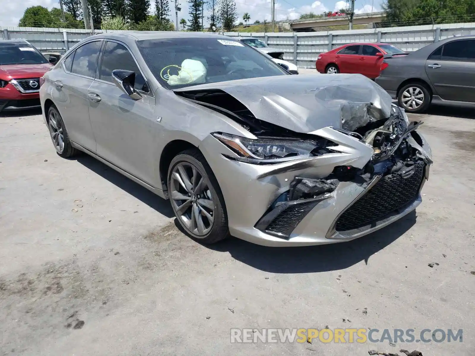 1 Photograph of a damaged car 58AGZ1B11MU101955 LEXUS ES350 2021