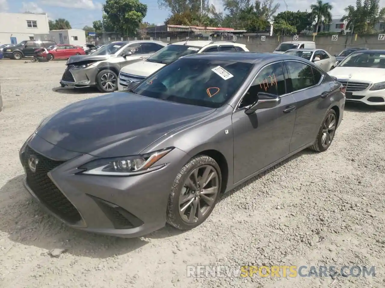 2 Photograph of a damaged car 58AGZ1B12MU087841 LEXUS ES350 2021