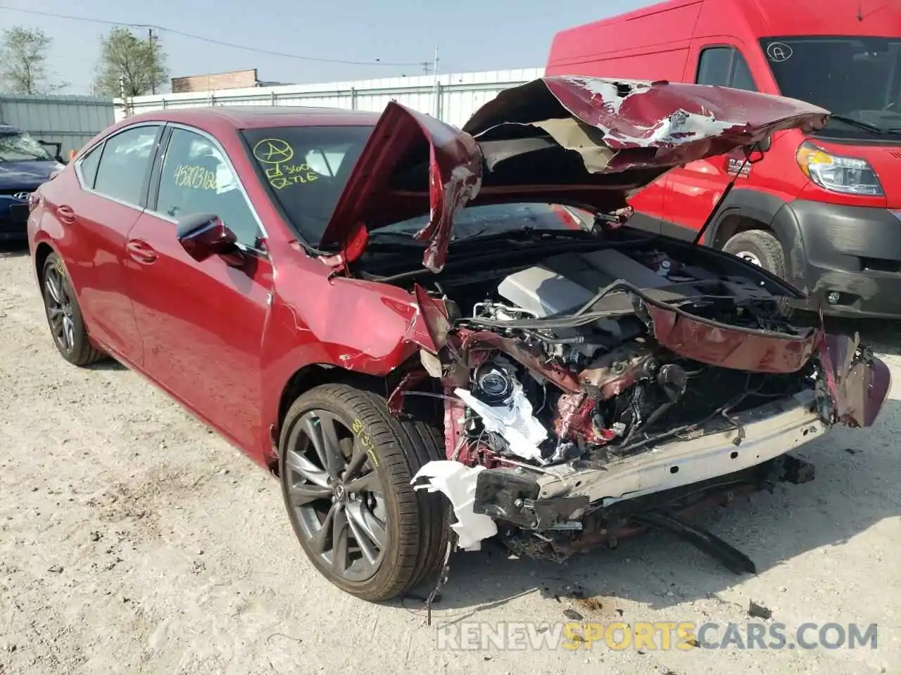 1 Photograph of a damaged car 58AGZ1B13MU081143 LEXUS ES350 2021