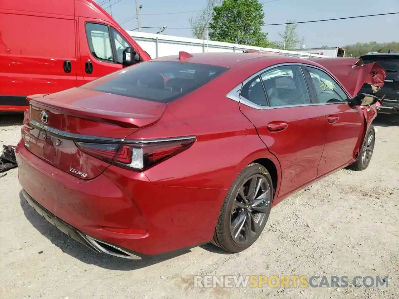 4 Photograph of a damaged car 58AGZ1B13MU081143 LEXUS ES350 2021