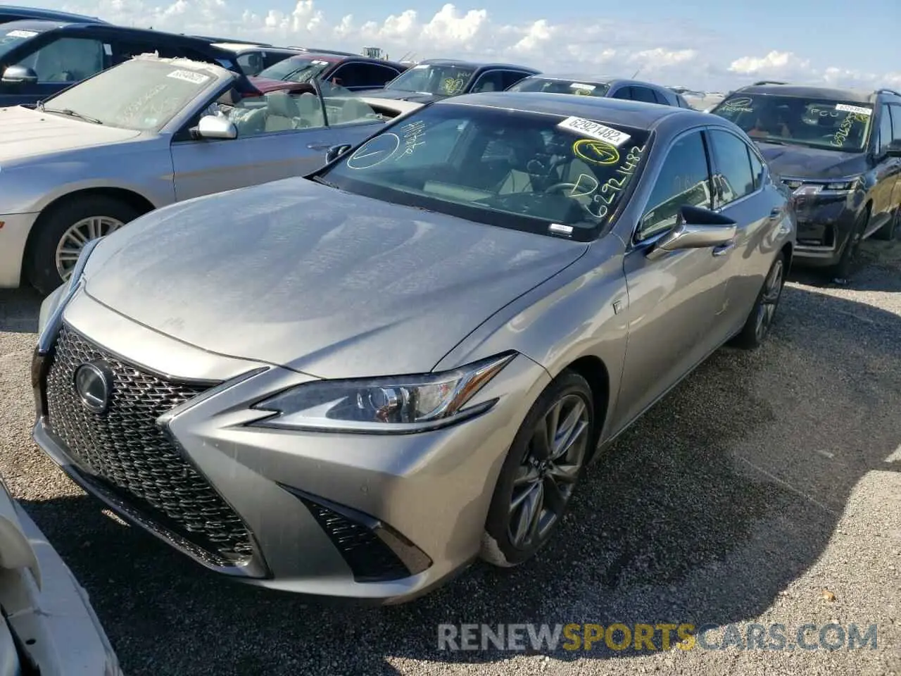 2 Photograph of a damaged car 58AGZ1B19MU089960 LEXUS ES350 2021