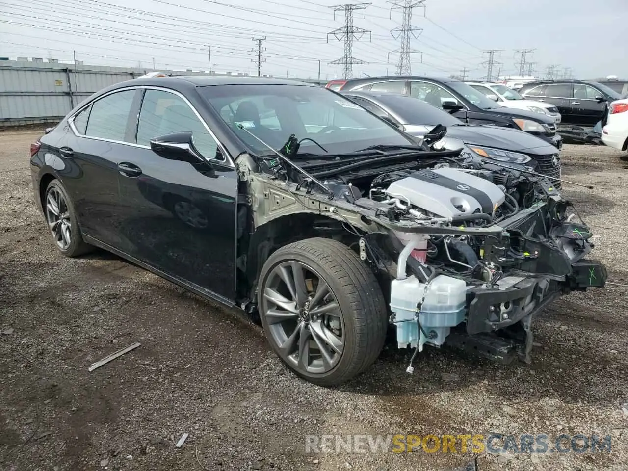 4 Photograph of a damaged car 58AGZ1B1XMU109858 LEXUS ES350 2021