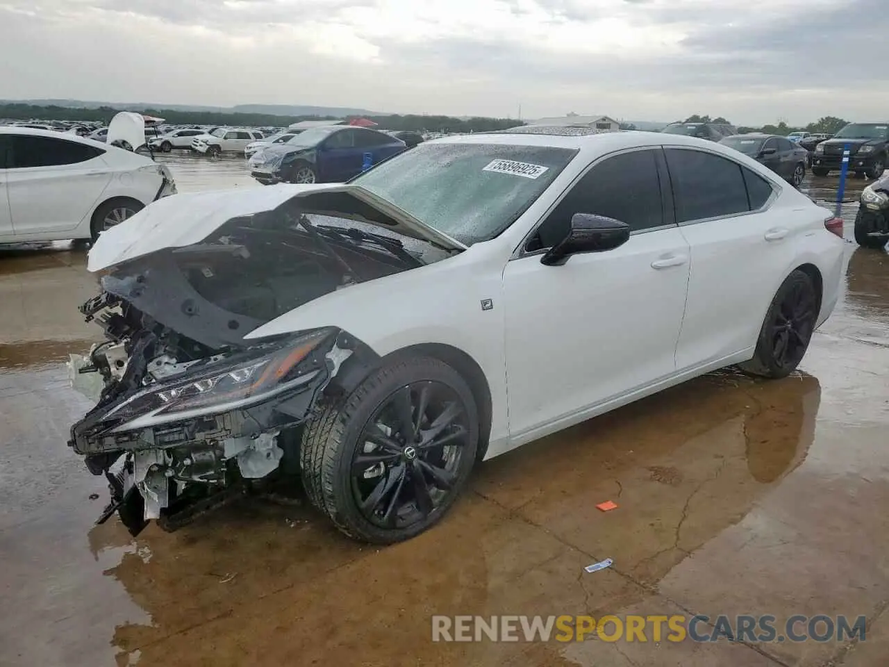 1 Photograph of a damaged car 58AHZ1B11MU103063 LEXUS ES350 2021