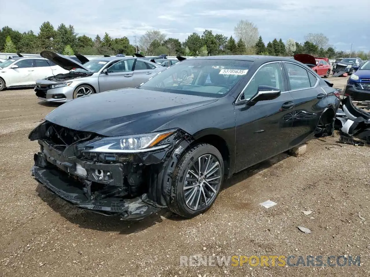 1 Photograph of a damaged car 58ADZ1B12NU134872 LEXUS ES350 2022