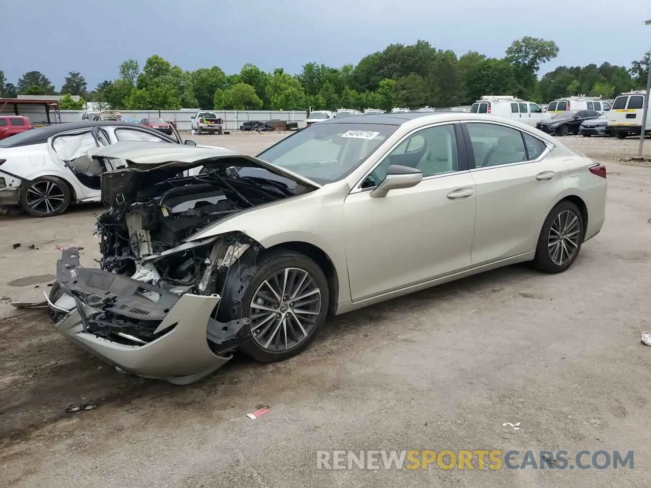 1 Photograph of a damaged car 58ADZ1B14NU139183 LEXUS ES350 2022