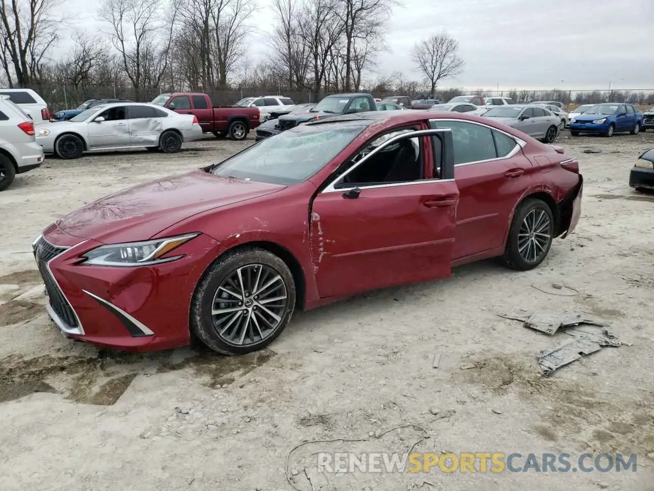 1 Photograph of a damaged car 58ADZ1B17NU117906 LEXUS ES350 2022