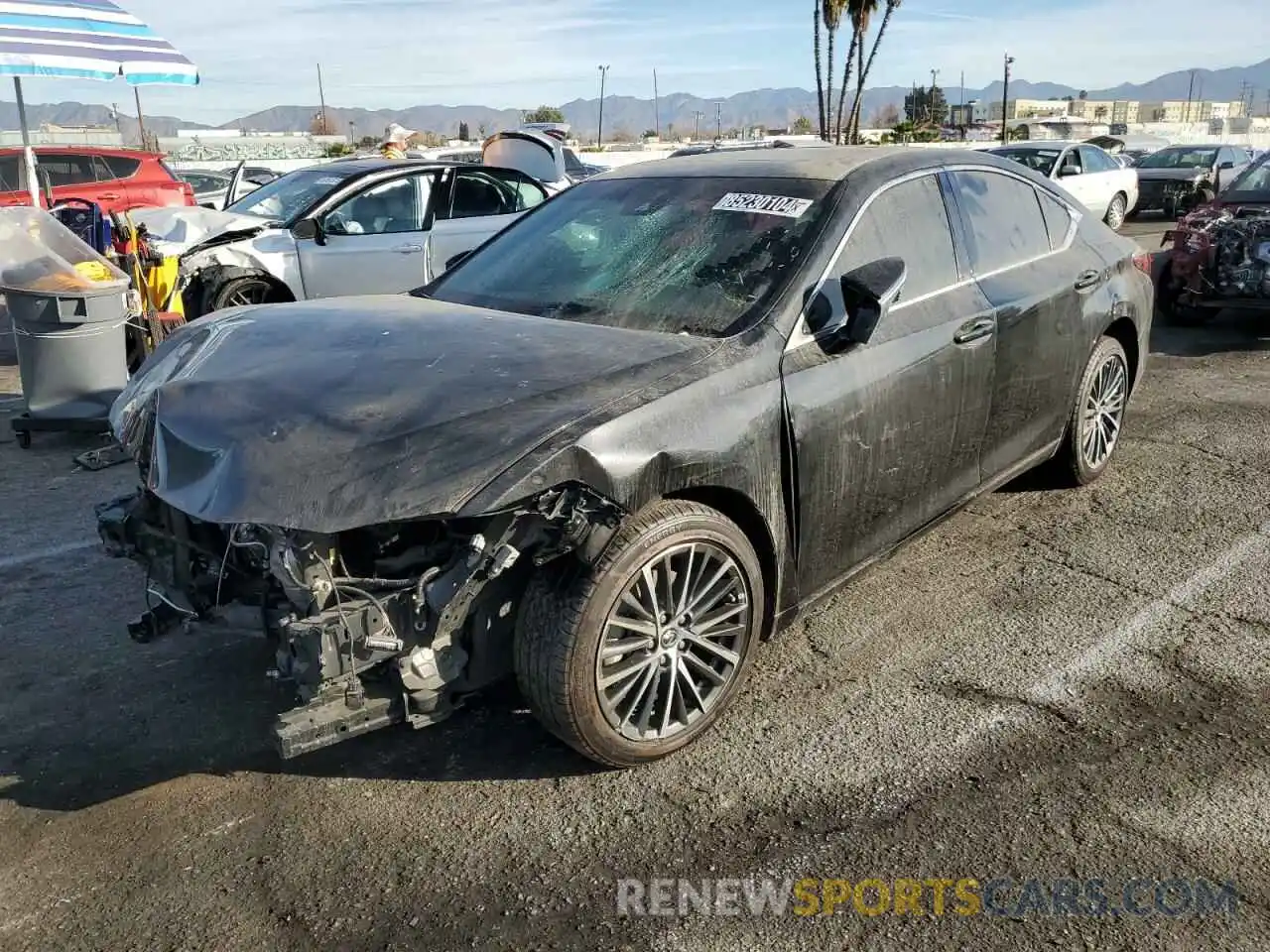 1 Photograph of a damaged car 58ADZ1B17NU136178 LEXUS ES350 2022