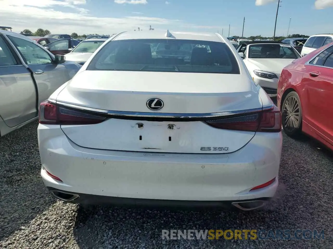 6 Photograph of a damaged car 58ADZ1B19NU138515 LEXUS ES350 2022