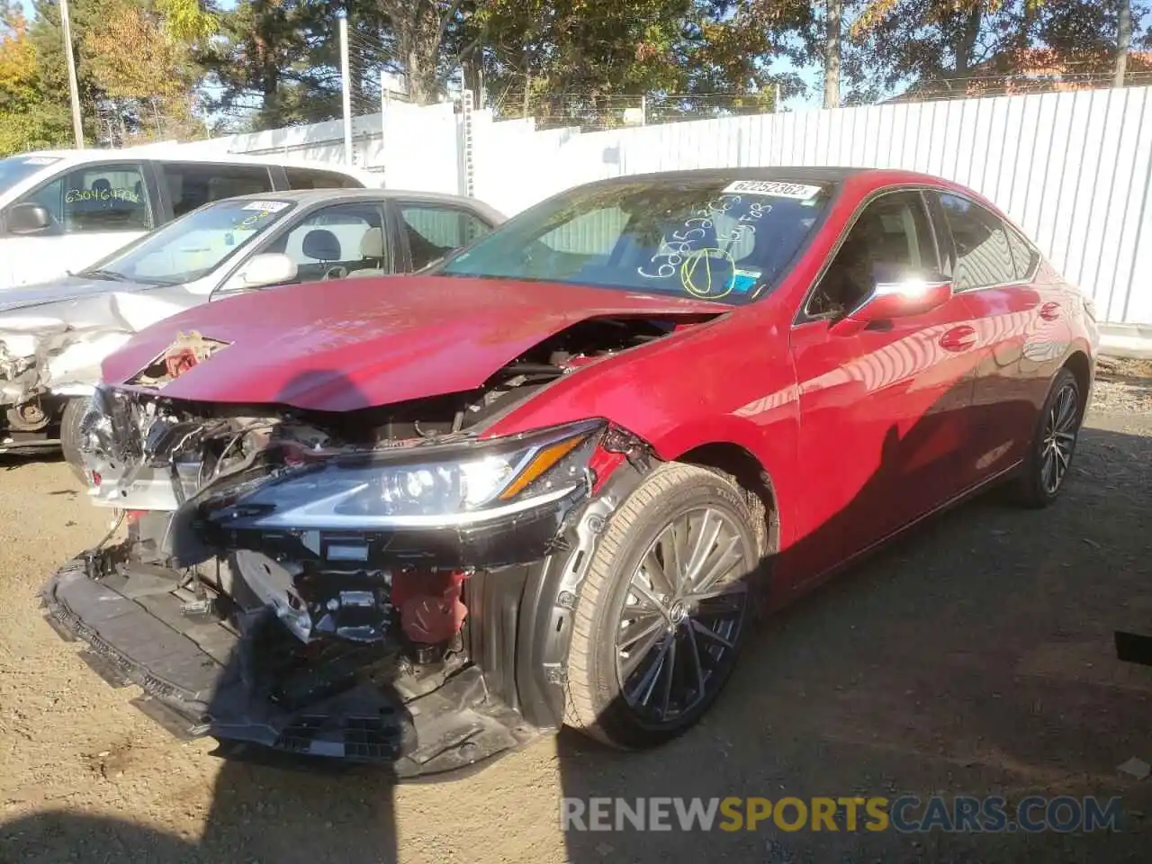 2 Photograph of a damaged car 58ADZ1B1XNU120136 LEXUS ES350 2022