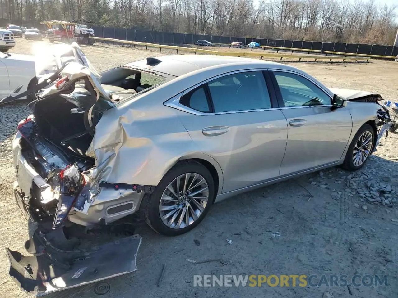 3 Photograph of a damaged car 58AFZ1B12NU128613 LEXUS ES350 2022