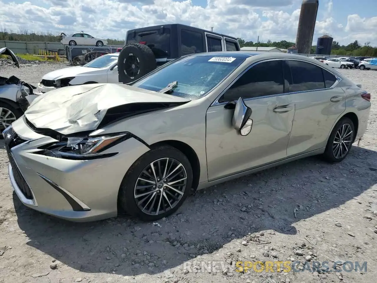 1 Photograph of a damaged car 58ADZ1B11PU143310 LEXUS ES350 2023