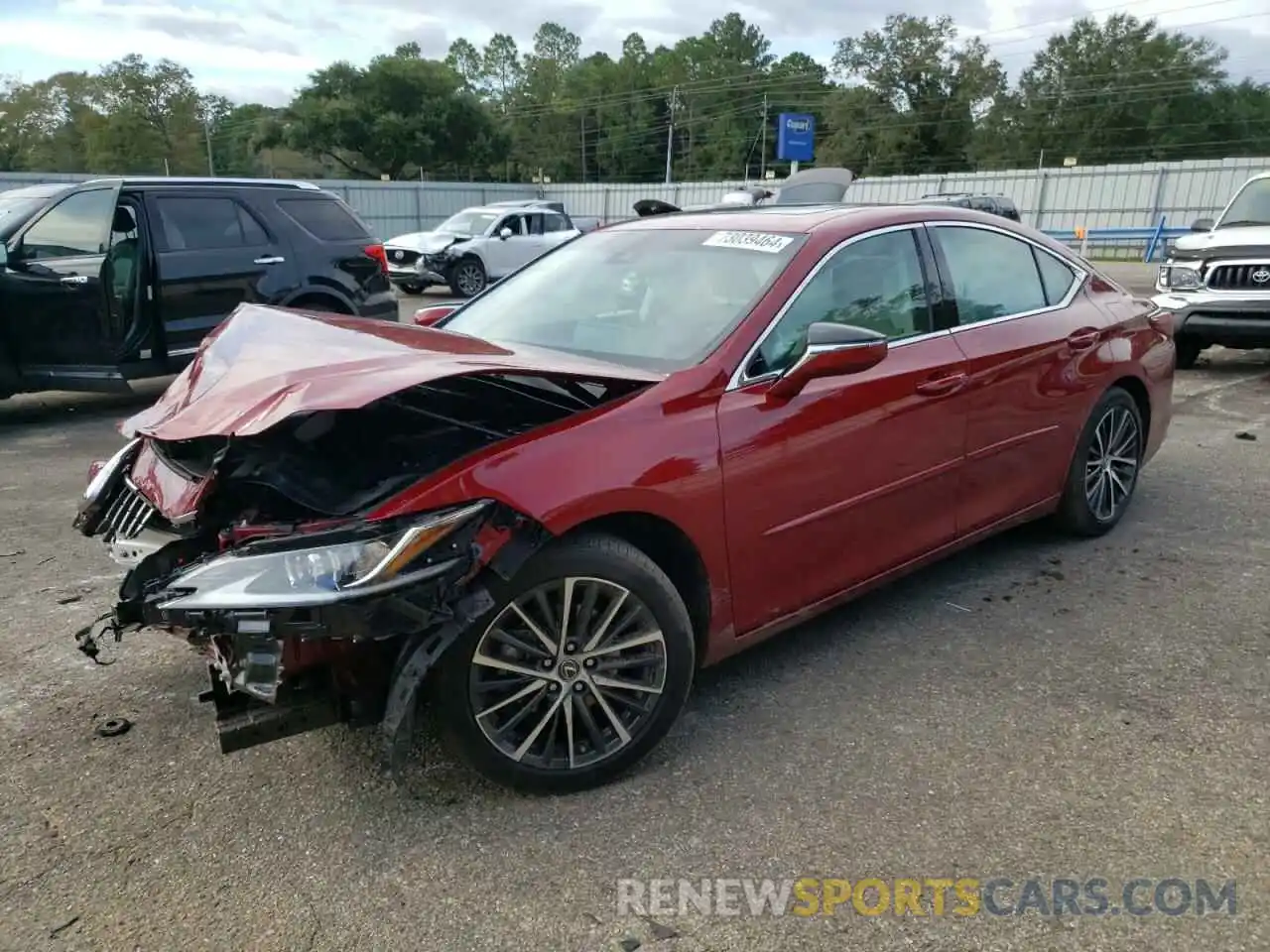 1 Photograph of a damaged car 58ADZ1B12PU159211 LEXUS ES350 2023