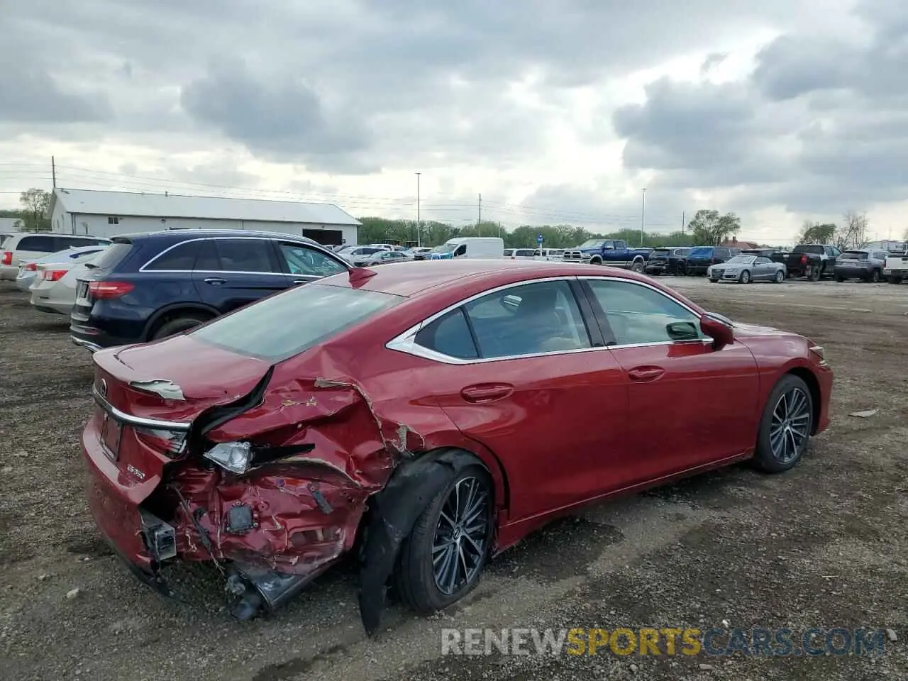 3 Photograph of a damaged car 58ADZ1B12RU175072 LEXUS ES350 2024