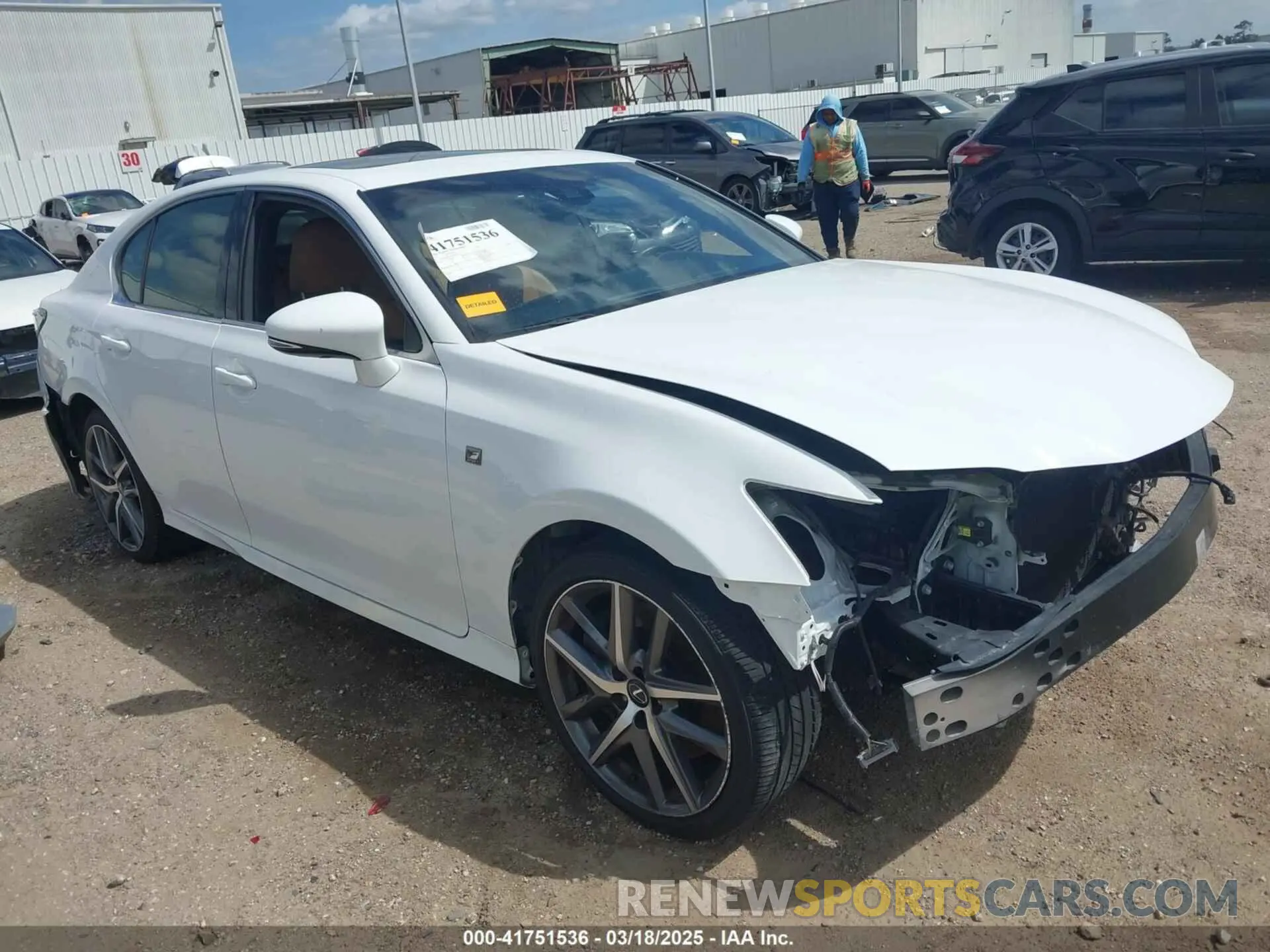 1 Photograph of a damaged car JTHBZ1BL1KA018269 LEXUS GS 2019