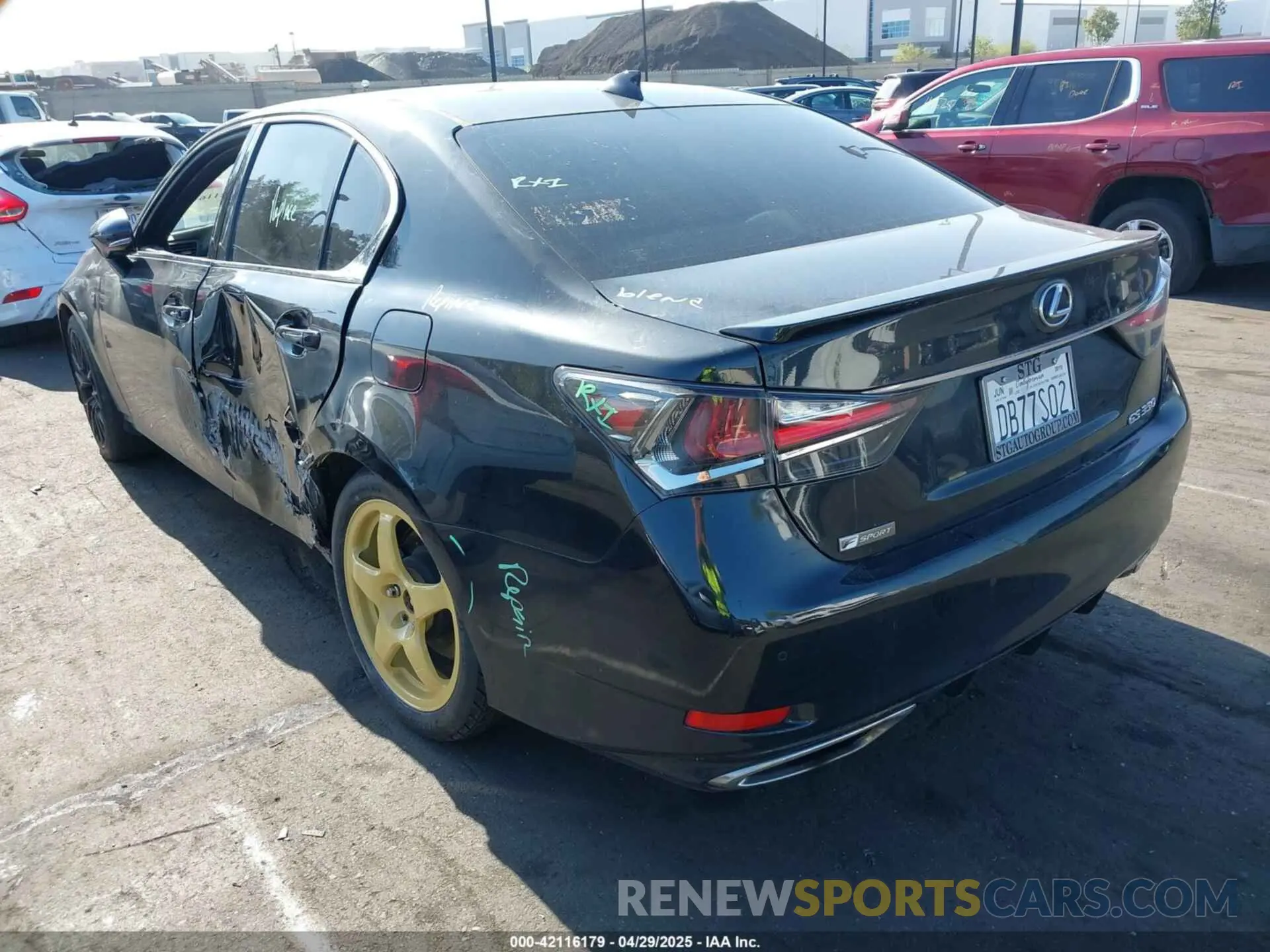 3 Photograph of a damaged car JTHBZ1BL0KA017002 LEXUS GS 350 2019
