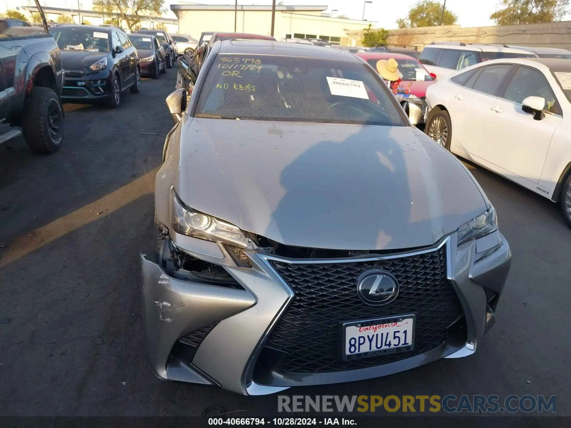 12 Photograph of a damaged car JTHEZ1BL0LA019296 LEXUS GS 350 2020
