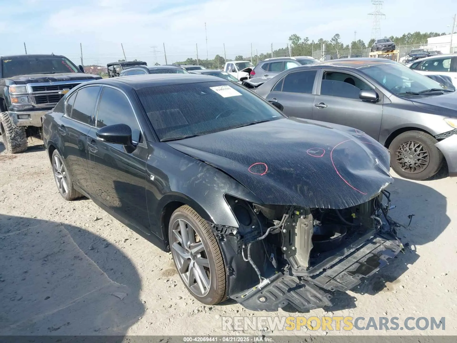 1 Photograph of a damaged car JTHEZ1BL9LA020110 LEXUS GS 350 2020