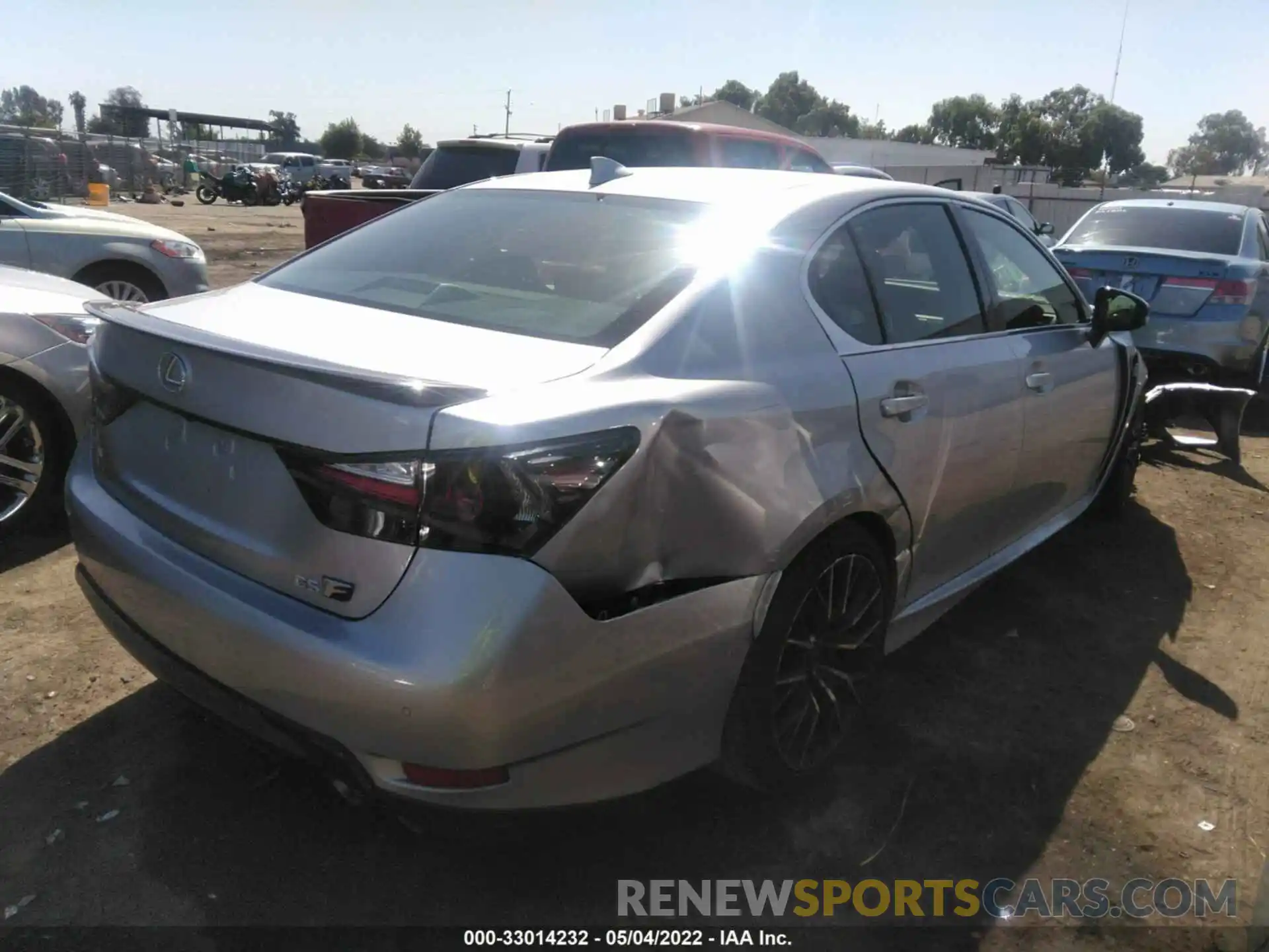 4 Photograph of a damaged car JTHBP1BLXLA003101 LEXUS GS F 2020