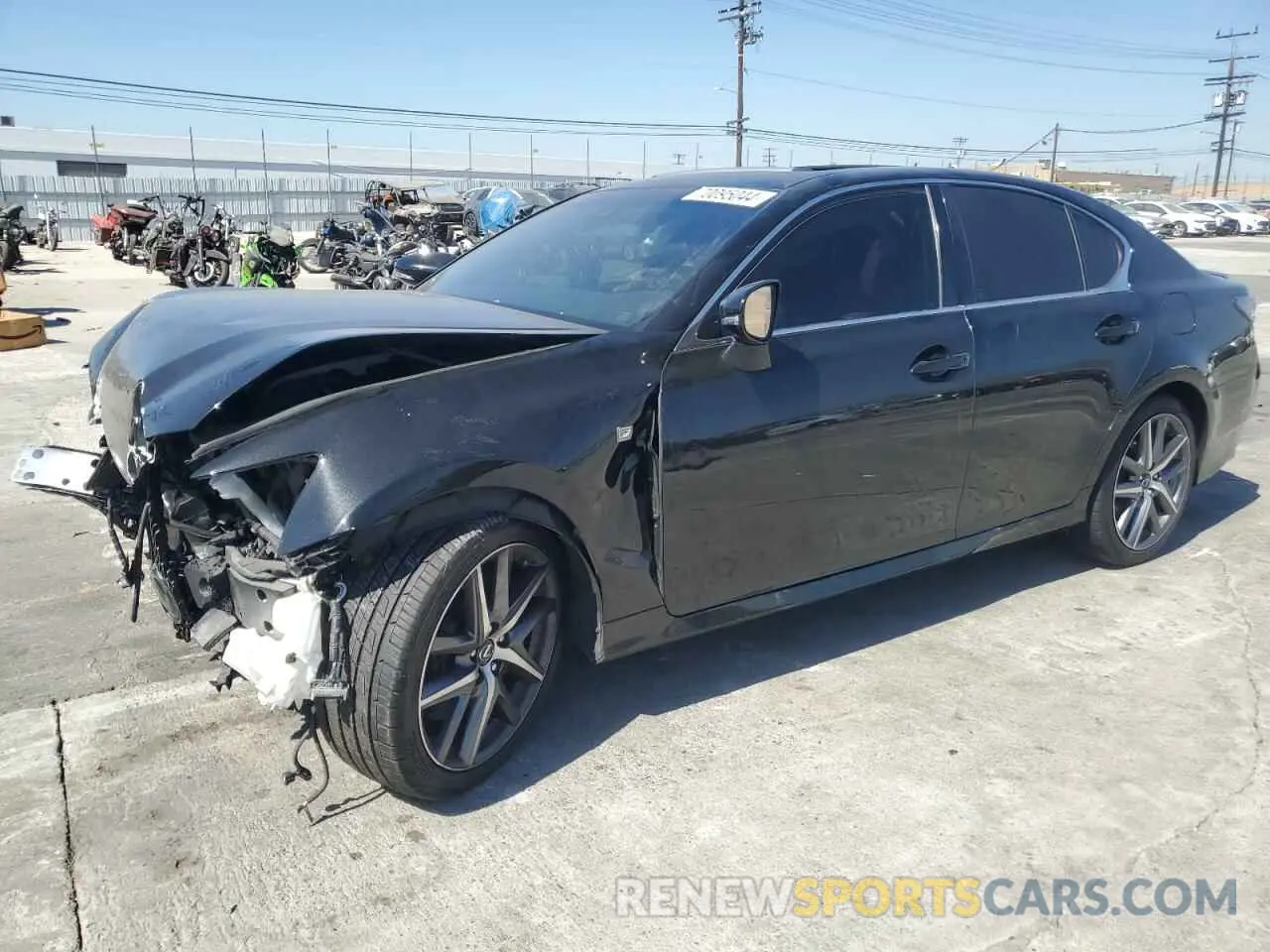 1 Photograph of a damaged car JTHBZ1BL1KA019163 LEXUS GS350 2019