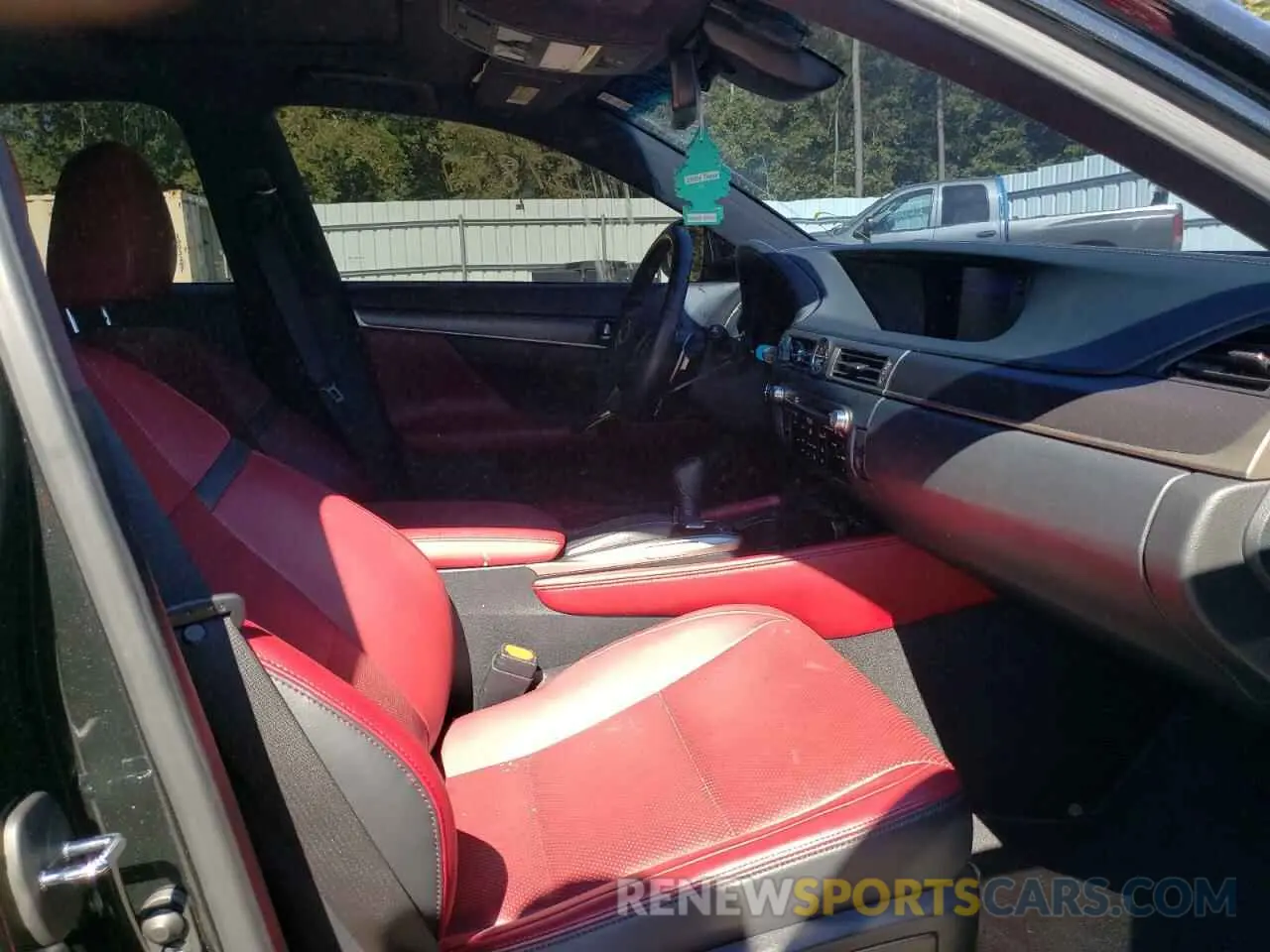 5 Photograph of a damaged car JTHBZ1BL4KA019044 LEXUS GS350 2019