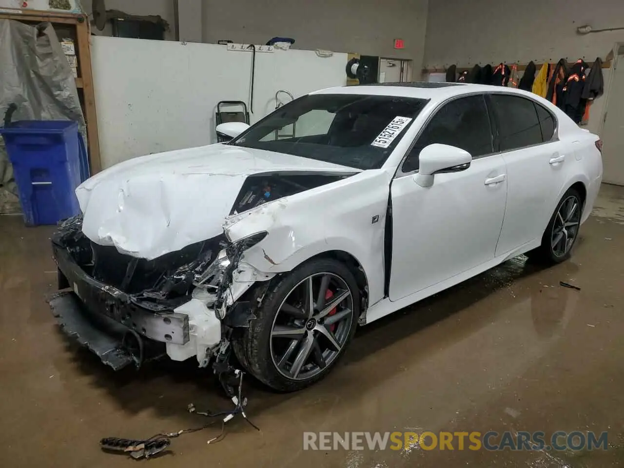 1 Photograph of a damaged car JTHBZ1BL6KA017053 LEXUS GS350 2019