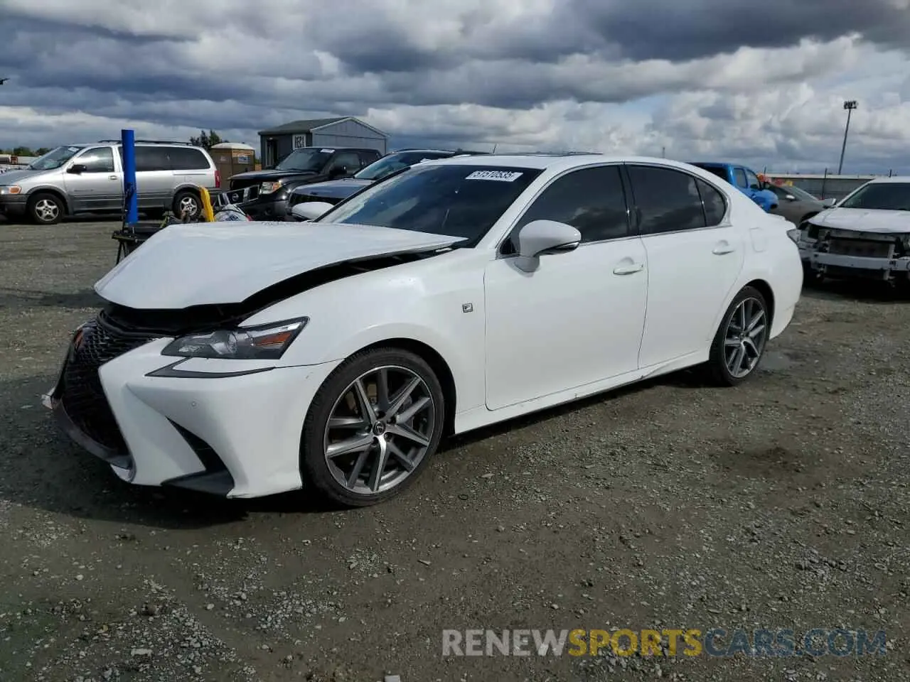 1 Photograph of a damaged car JTHBZ1BL7KA017742 LEXUS GS350 2019