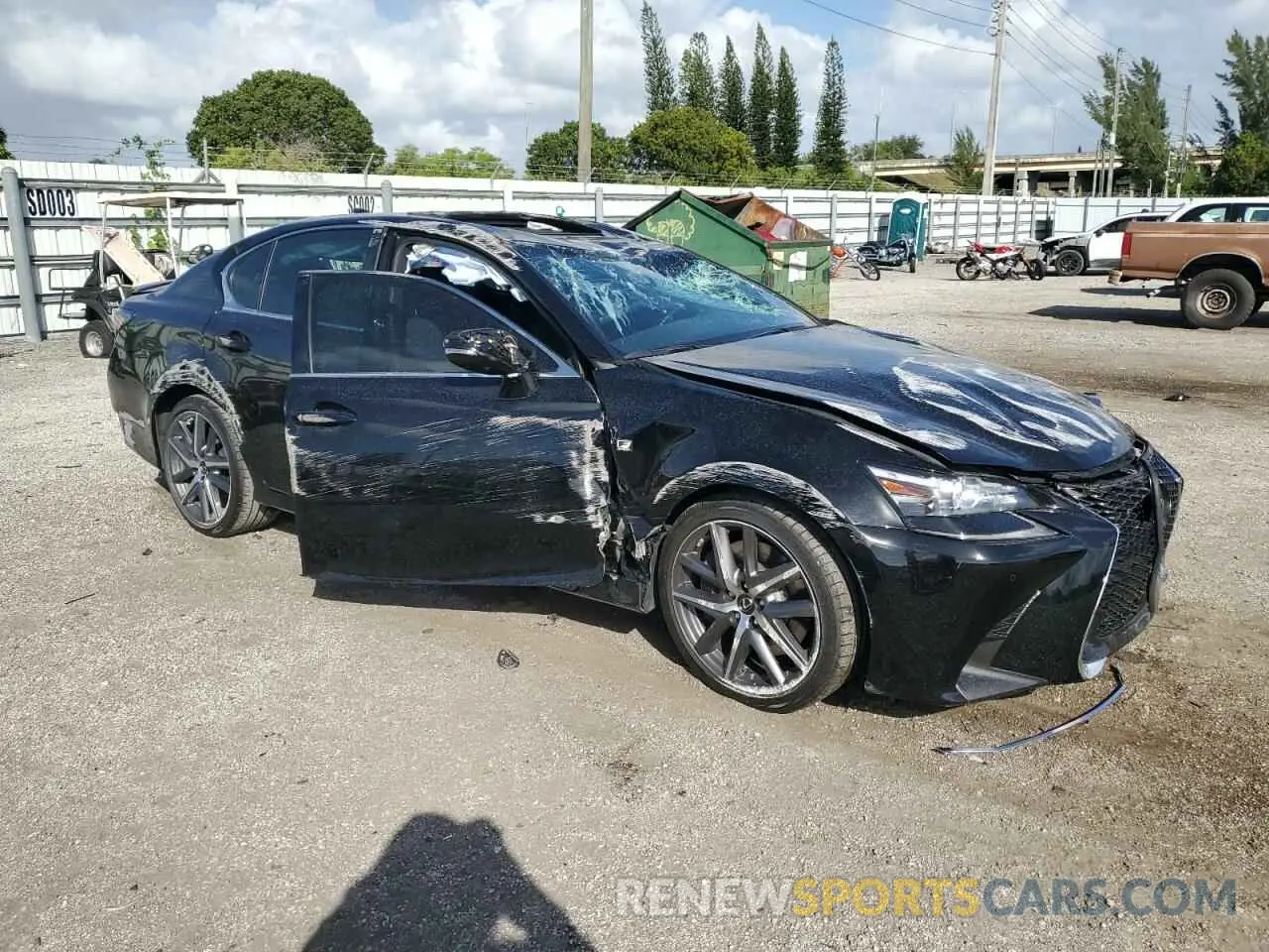 4 Photograph of a damaged car JTHBZ1BL7KA018390 LEXUS GS350 2019