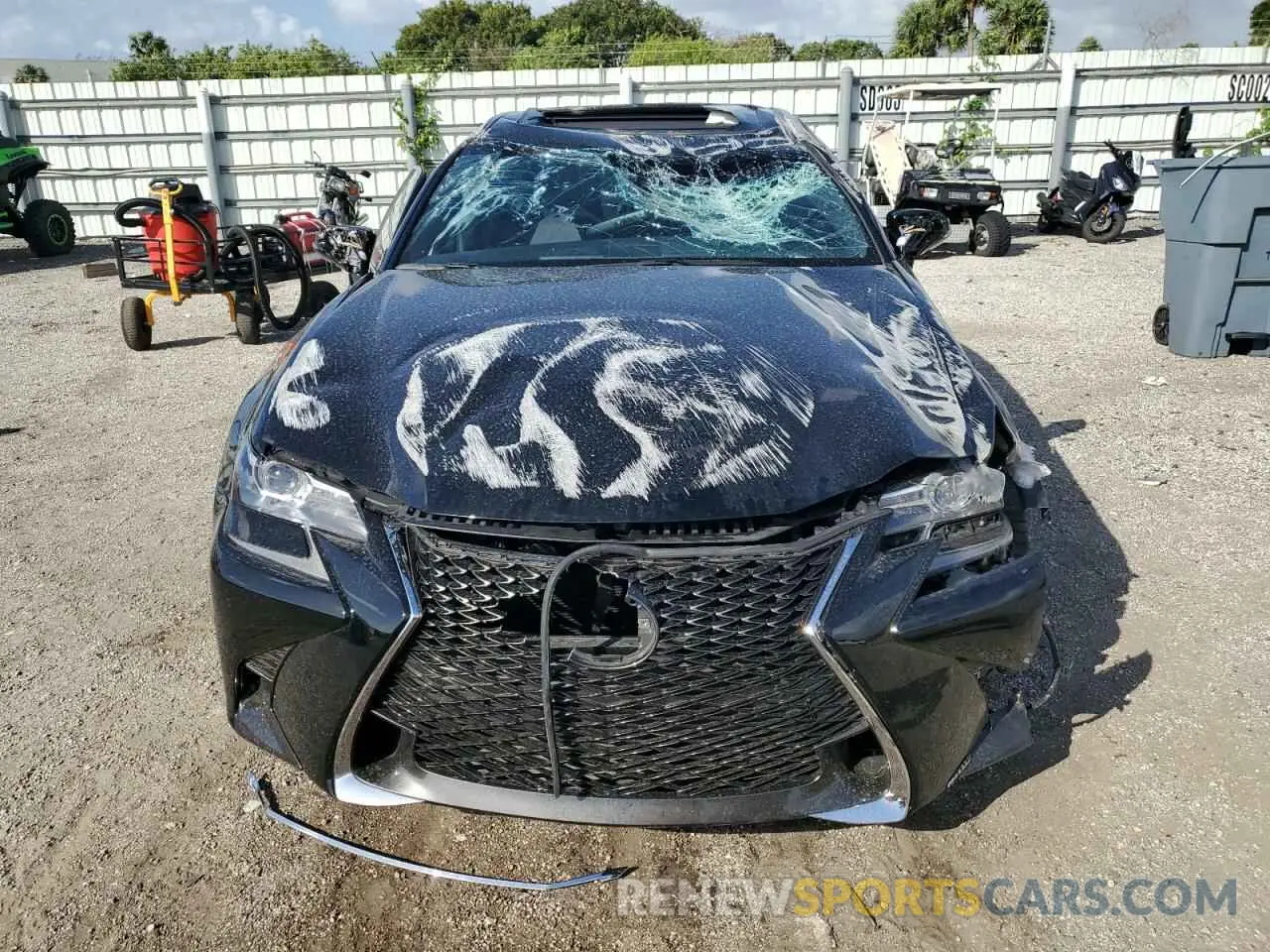 5 Photograph of a damaged car JTHBZ1BL7KA018390 LEXUS GS350 2019