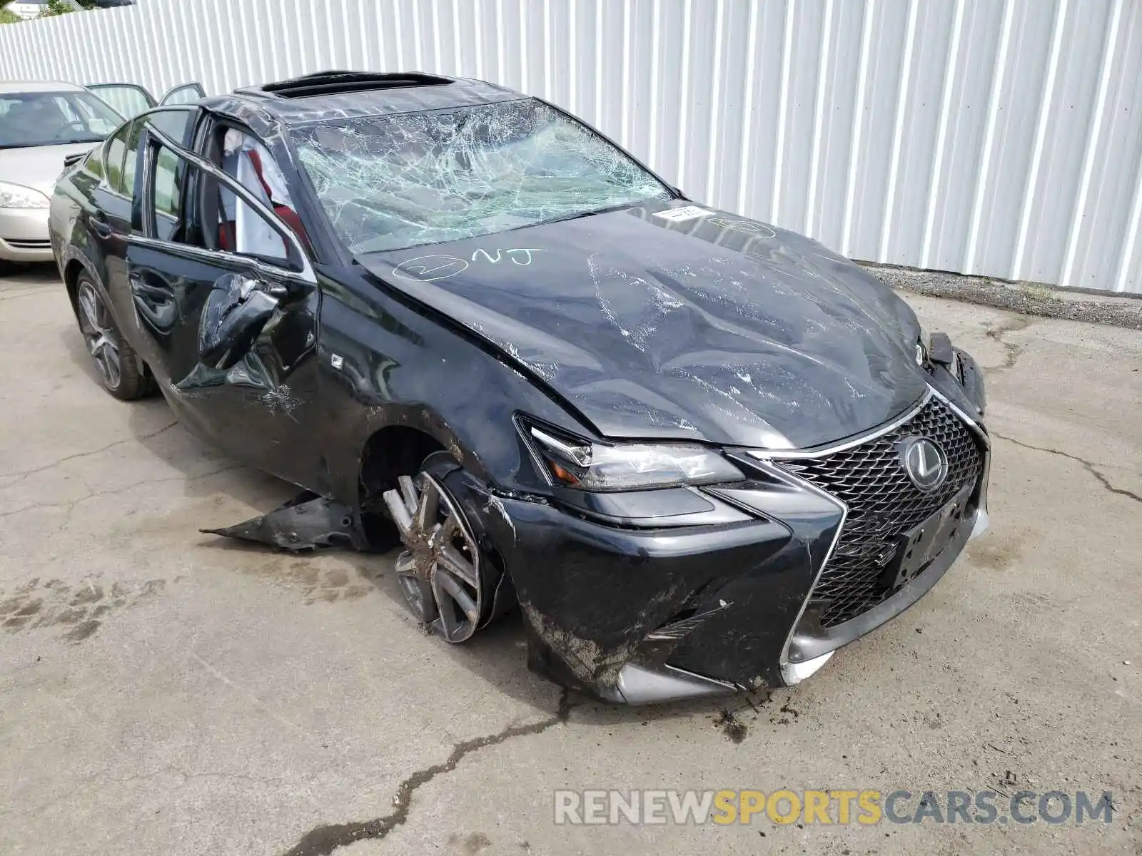 1 Photograph of a damaged car JTHCZ1BL4KA011854 LEXUS GS350 2019