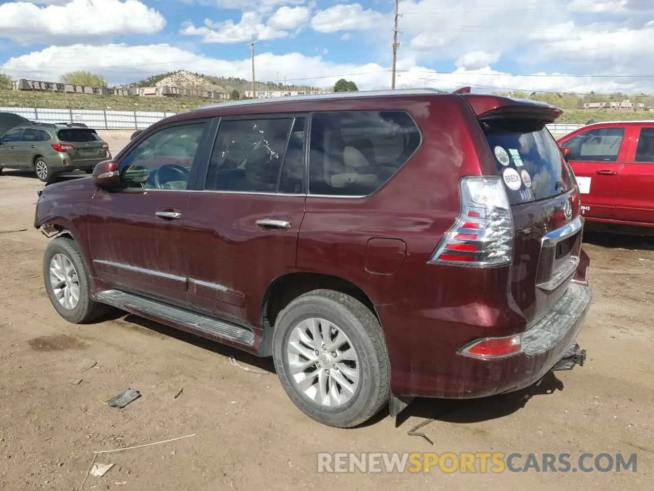 2 Photograph of a damaged car JTJBM7FX0K5219876 LEXUS GX 2019