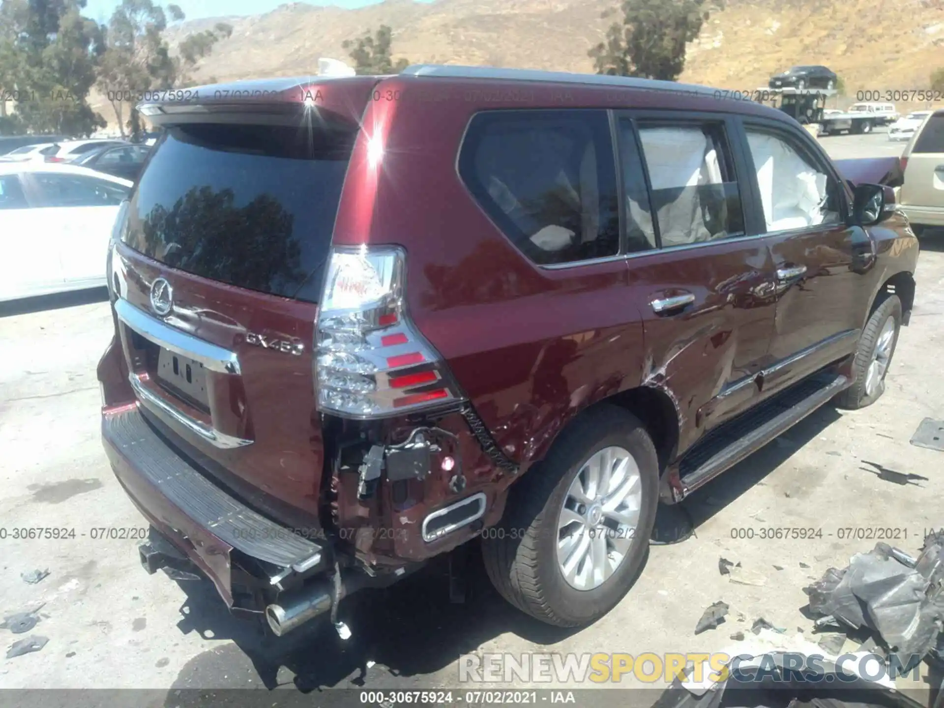 4 Photograph of a damaged car JTJBM7FX1K5225296 LEXUS GX 2019