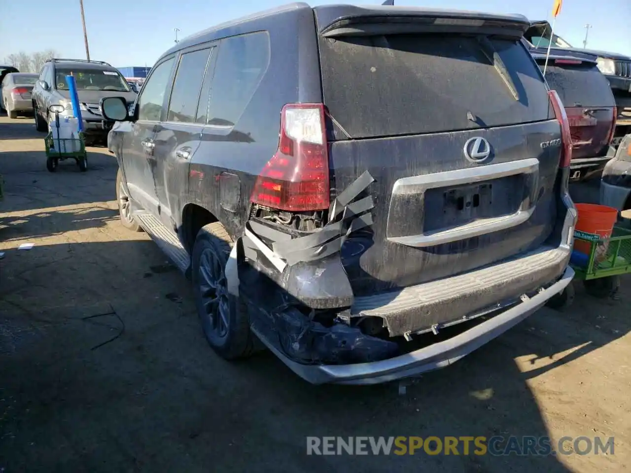 3 Photograph of a damaged car JTJBM7FX1K5233981 LEXUS GX 2019