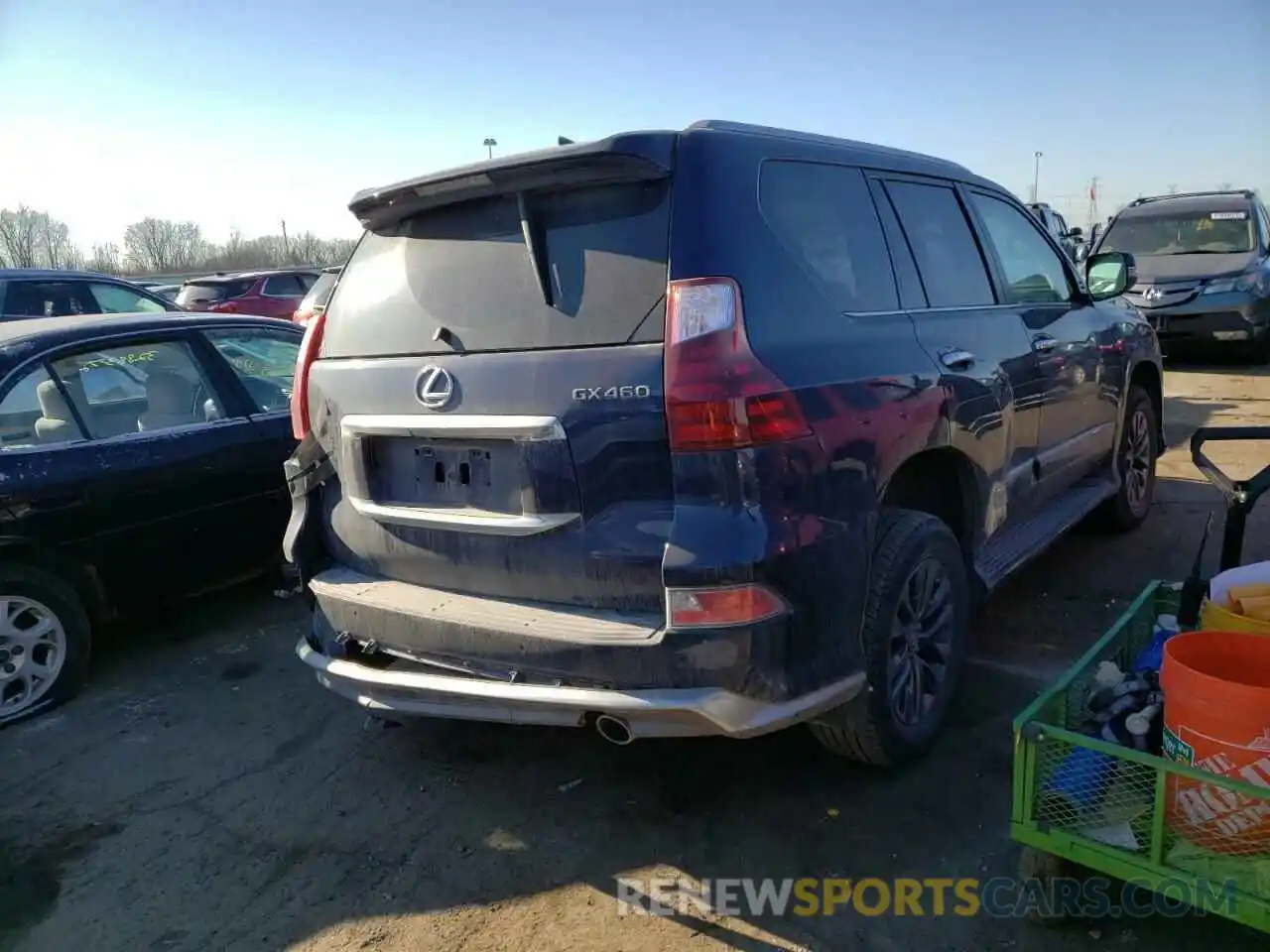 4 Photograph of a damaged car JTJBM7FX1K5233981 LEXUS GX 2019