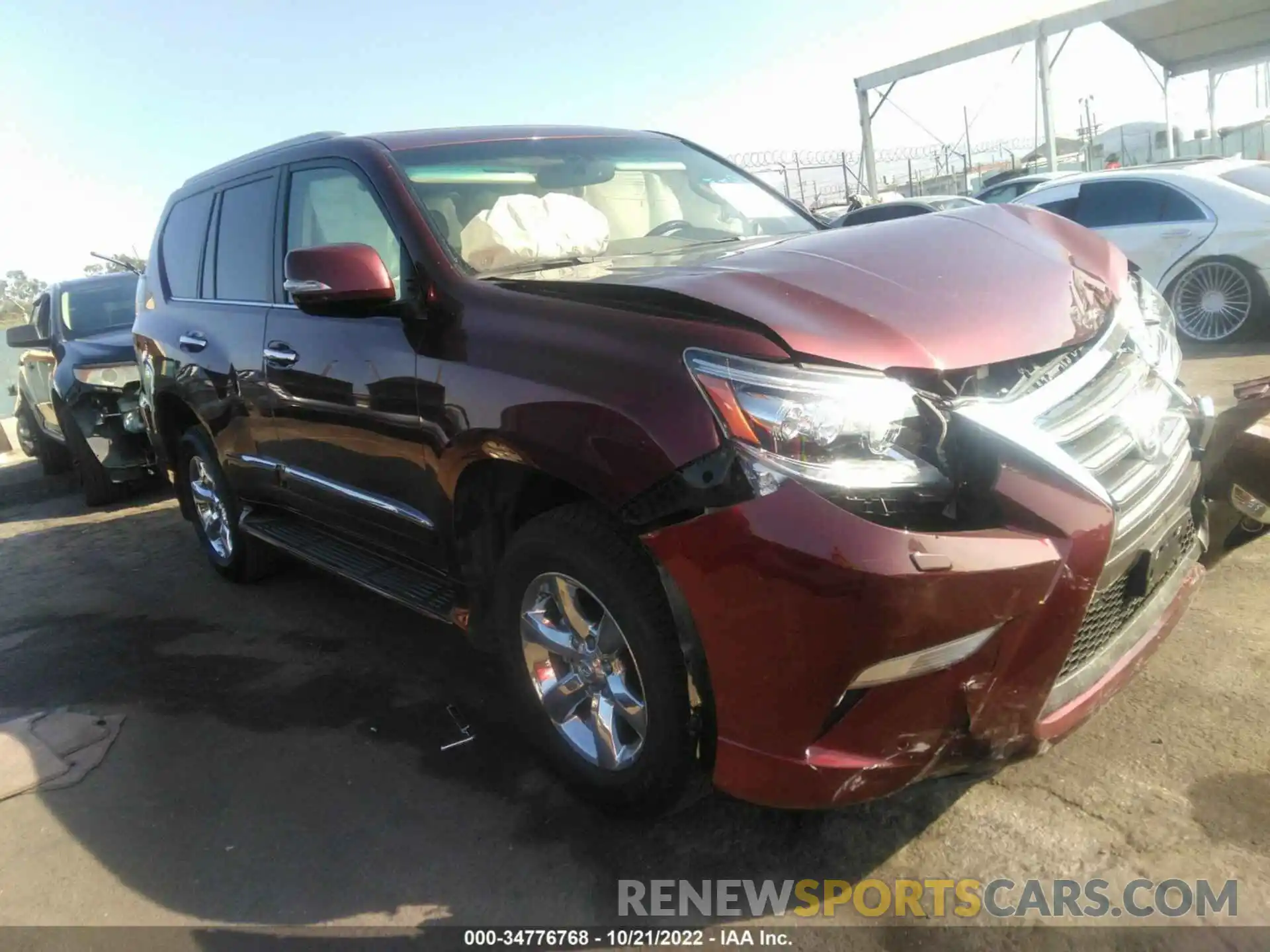 1 Photograph of a damaged car JTJBM7FX1K5234290 LEXUS GX 2019