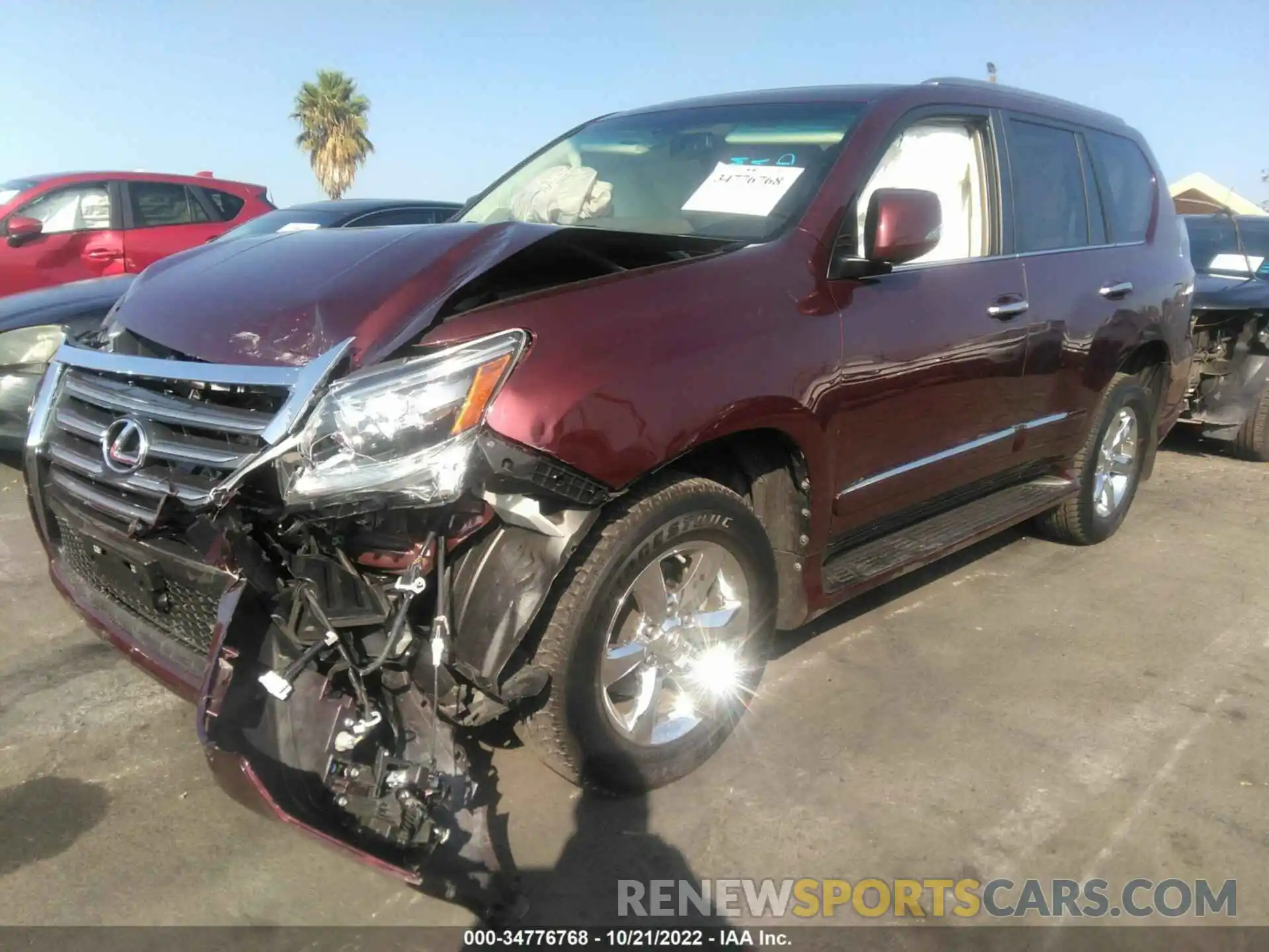 2 Photograph of a damaged car JTJBM7FX1K5234290 LEXUS GX 2019